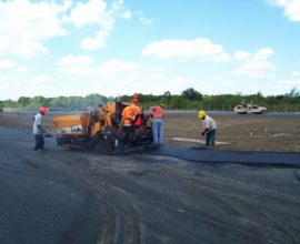 dirt around pavement