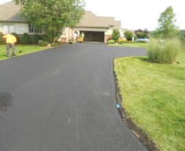 paved parking lot