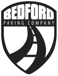 bedford paving black and white logo